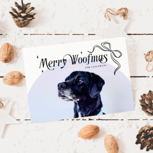 Festiva Tarjeta navideña de Navidades de perro de Woofmas