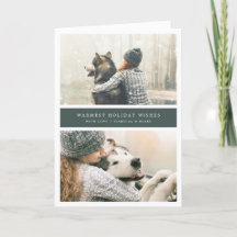 Tarjeta Navideña Doblada Dos Veces Más Bonita