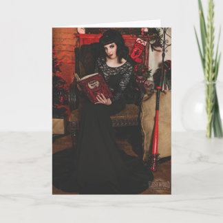 Festiva Tarjeta navideña doblada PNW Krampus