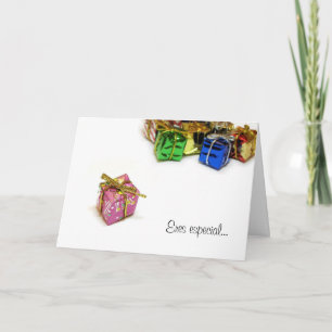 Festiva Tarjeta Navideña "Eres especial"