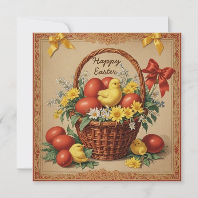 Festiva Tarjeta navideña feliz (Anverso)