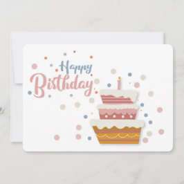 Festiva Tarjeta navideña feliz cumpleaños