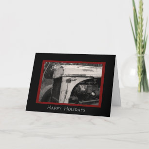 Festiva Tarjeta navideña feliz del país del Tractor de la 