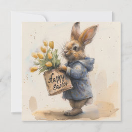 Festiva Tarjeta navideña feliz Día de Pascua 2024