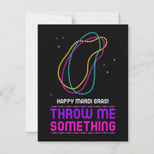 Festiva Tarjeta navideña feliz Mardi Gras