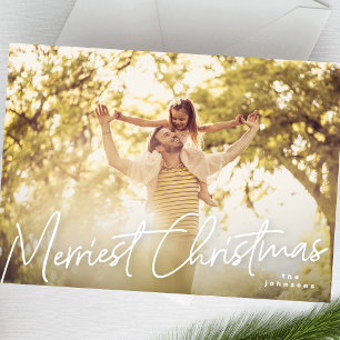 Festiva Tarjeta navideña fotográfica de Navidades más afor