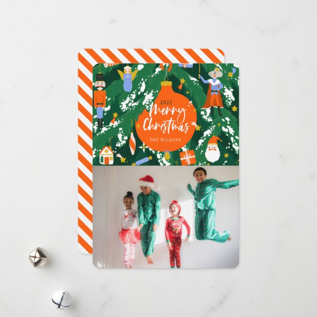 Festiva Tarjeta navideña fotográfica Nutcracker (Anverso/Reverso In Situ)