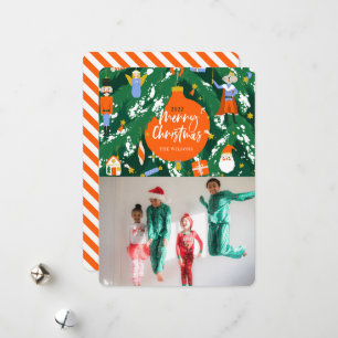 Festiva Tarjeta navideña fotográfica Nutcracker