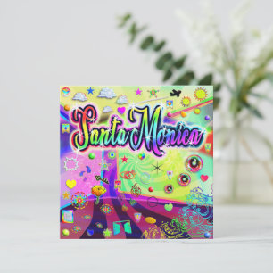 Festiva Tarjeta navideña "Guay Energy" de Santa Mónica
