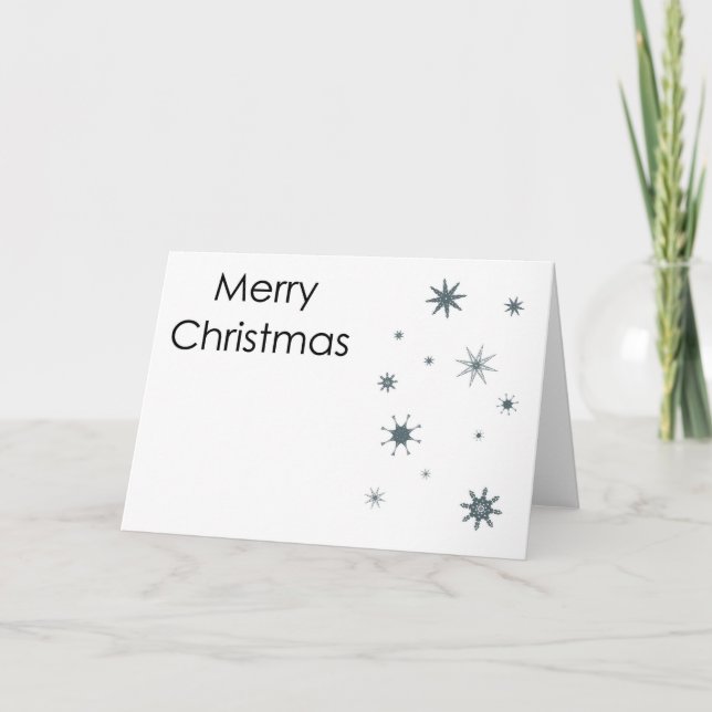 Festiva Tarjeta navideña Merry (Anverso)