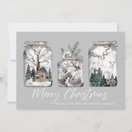 Festiva Tarjeta navideña Merry