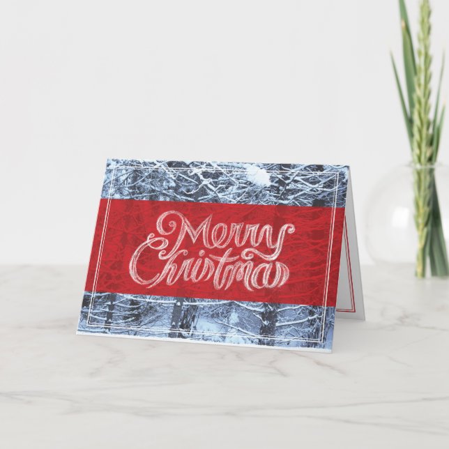 Festiva Tarjeta navideña Merry (Anverso)