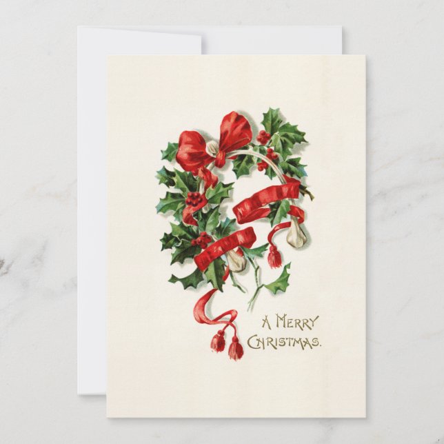 Festiva Tarjeta navideña Merry (Anverso)