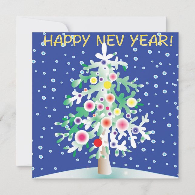 Festiva Tarjeta navideña Merry (Anverso)