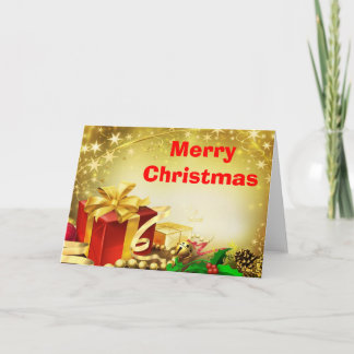Festiva Tarjeta navideña Merry