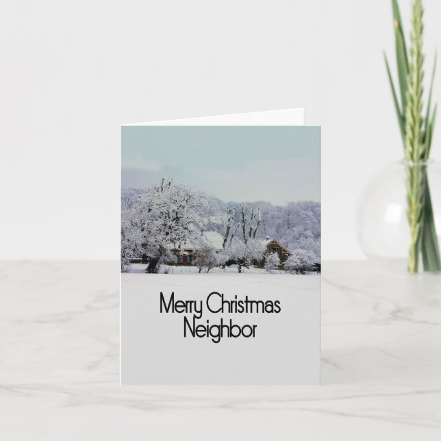 Festiva Tarjeta navideña Neighbourne (Anverso)