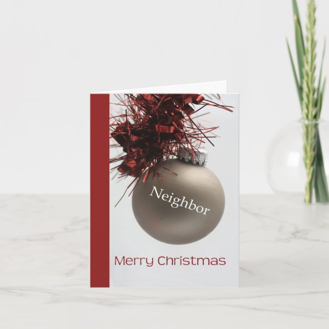 Festiva Tarjeta navideña Neighbourne (Anverso)