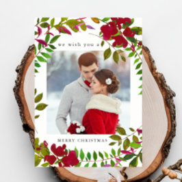 Festiva Tarjeta navideña para Navidades de fotografía botá