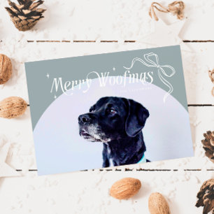 Festiva Tarjeta navideña para Navidades de perro Stone Mer
