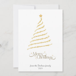 Festiva Tarjeta navideña plana no fotográfica