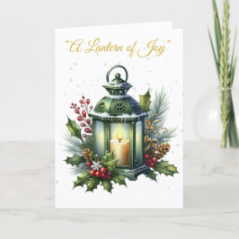 Festiva Tarjeta navideña plegada-Esplendor navideño victor