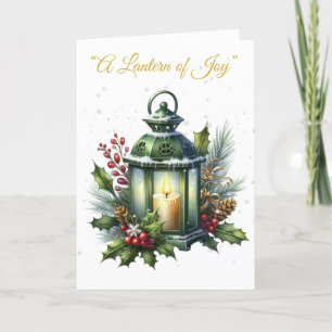 Festiva Tarjeta navideña plegada-Esplendor navideño victor