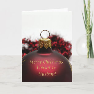 Festiva Tarjeta navideña Primo y Marido