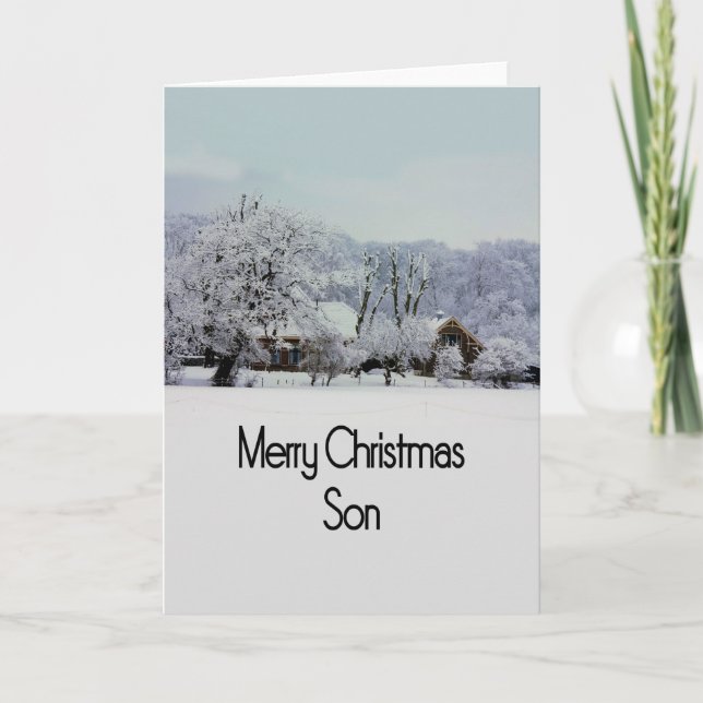 Festiva Tarjeta navideña Son Merry (Anverso)