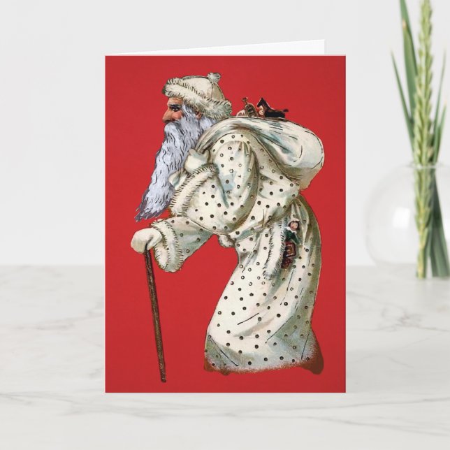 Festiva Tarjeta navideña victoriana de lujo (Anverso)