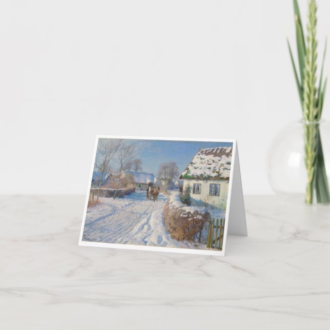 Festiva Tarjeta navideña vintage (Anverso)