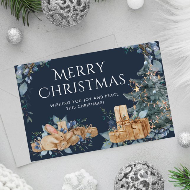 Festiva Tarjeta navideña vintage: Deseos de vacaciones inc (Subido por el creador)