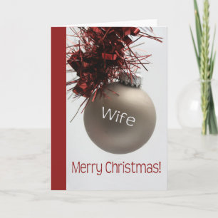 Festiva Tarjeta navideña Wife Merry