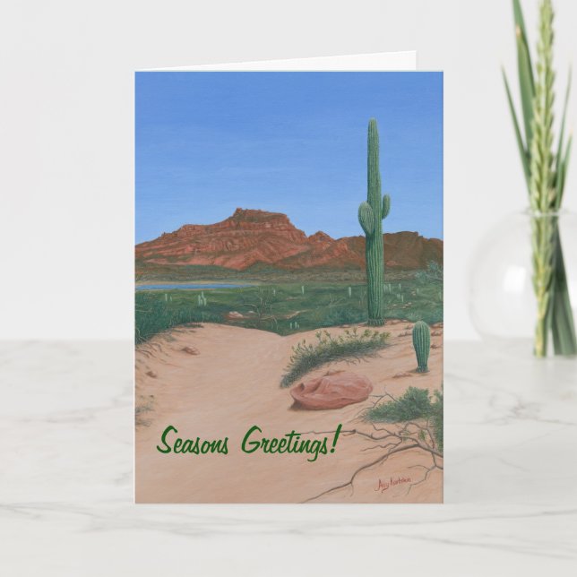 Festiva Tarjeta navideña "You Rock My World" Tema del Suro (Anverso)