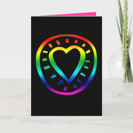 Festiva Tarjeta negra de El día de San Valentín gay del co