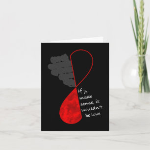Festiva Tarjeta negra de sentido del amor