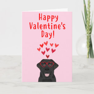 Festiva Tarjeta negra del el día de San Valentín del