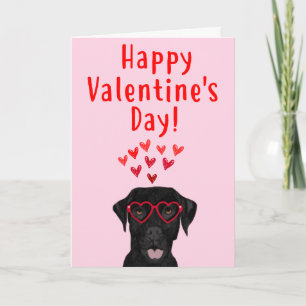 Festiva Tarjeta negra del el día de San Valentín del