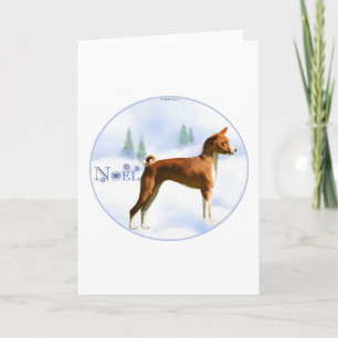 Festiva Tarjeta Noel Basenji