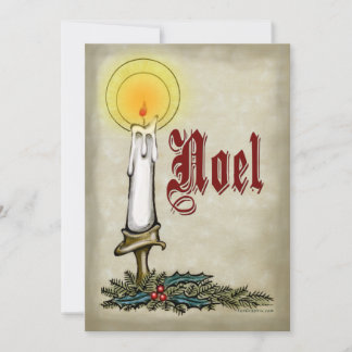 Festiva Tarjeta Noel de Velas
