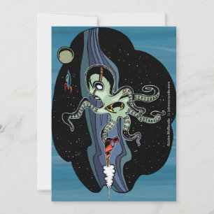 Festiva Tarjeta Octopus espacial
