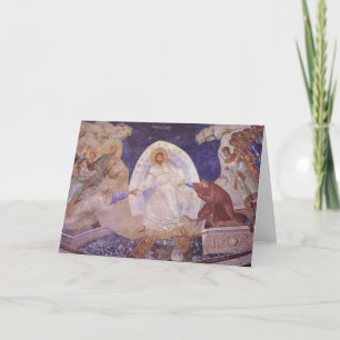 Festiva Tarjeta ortodoxa de pascua/pascua