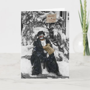 Festiva Tarjeta Otto Griebling Circus Clown Navidades