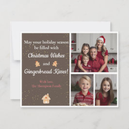 Festiva Tarjeta para Navidades de Fiestas de Pan de Hierro