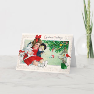 Festiva Tarjeta para Navidades dulces - Tarjeta para niños