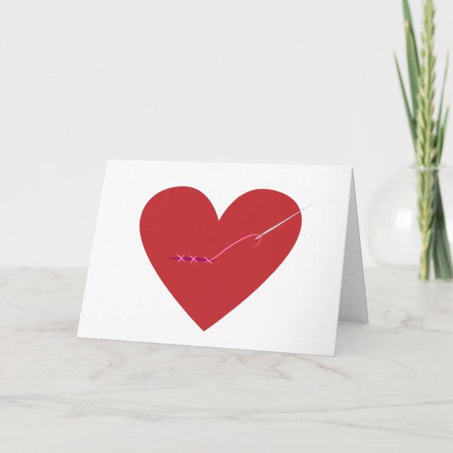 Festiva Tarjeta para reparar un corazón roto (Anverso)