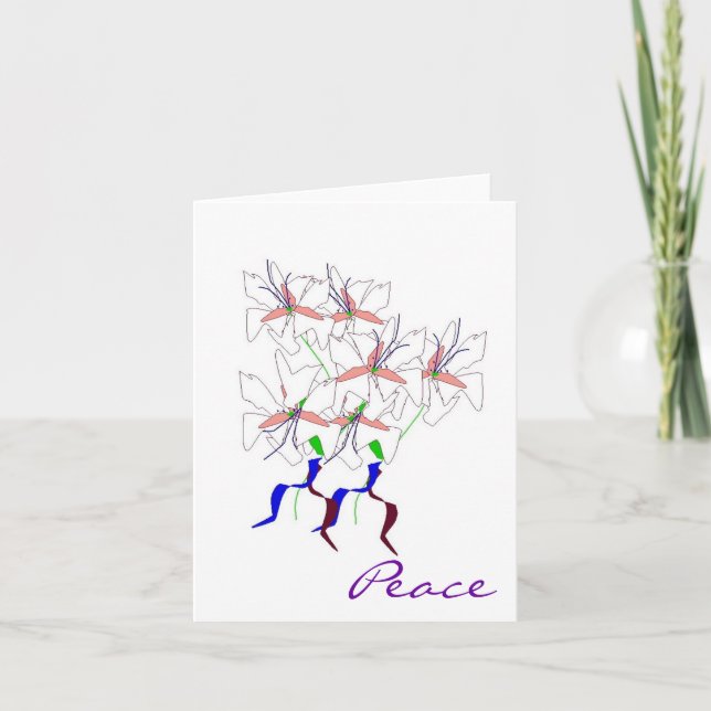 Festiva Tarjeta "Paz" - Personalizada (Anverso)