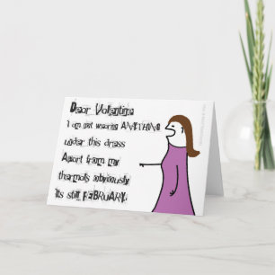Festiva Tarjeta peculiar torcida del día de San Valentín