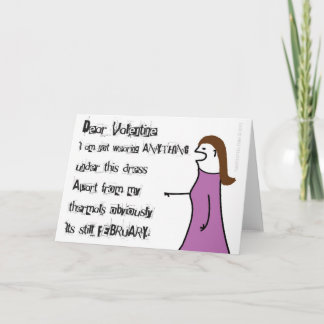 Festiva Tarjeta peculiar torcida del día de San Valentín