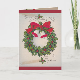 Festiva Tarjeta perfecta para su esposa hermosa