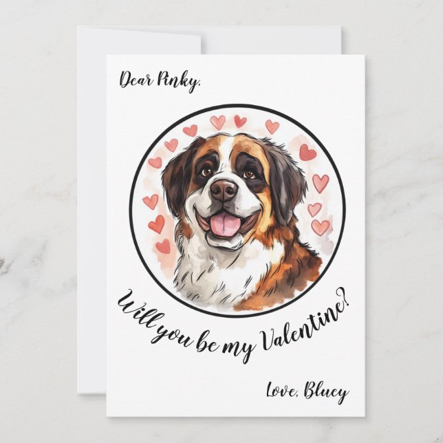 Festiva Tarjeta personalizable del Día de San Valentín de  (Anverso)